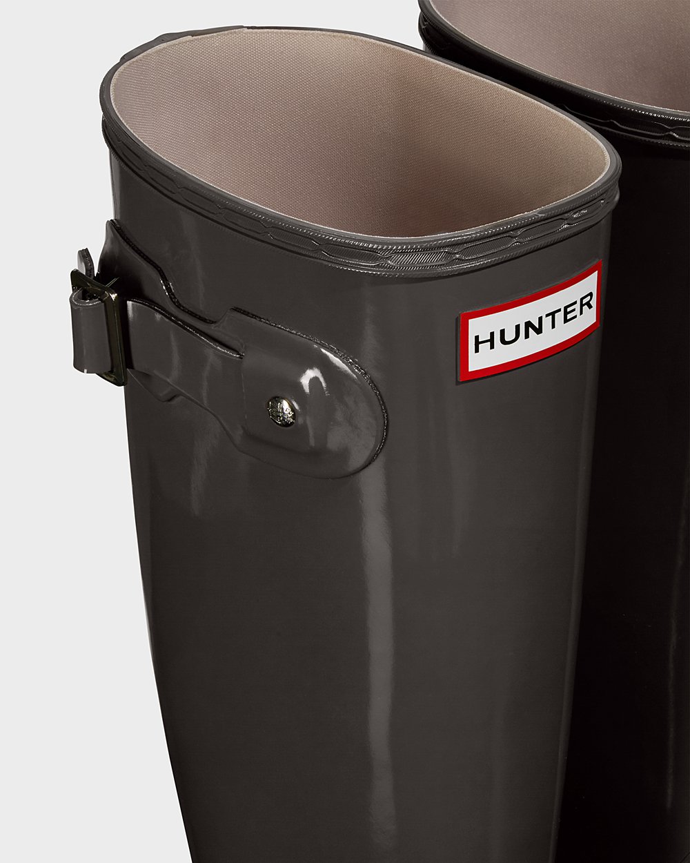 Womens Tall Rain Boots - Hunter Original Gloss (29SKQVTXU) - Grey